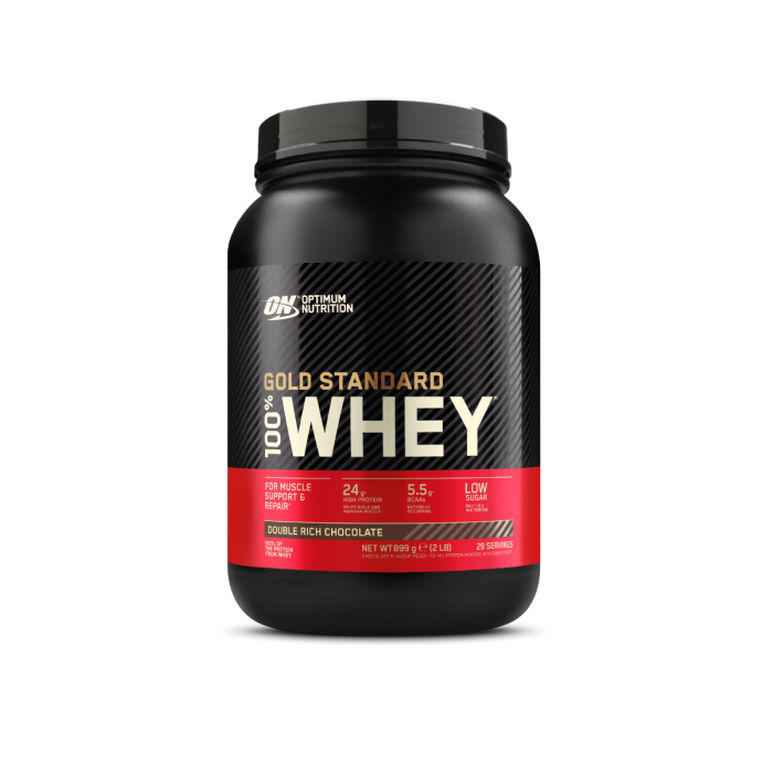 100% Whey Gold Standard - Optimum Nutrition 896 g - bogat în ciocolată