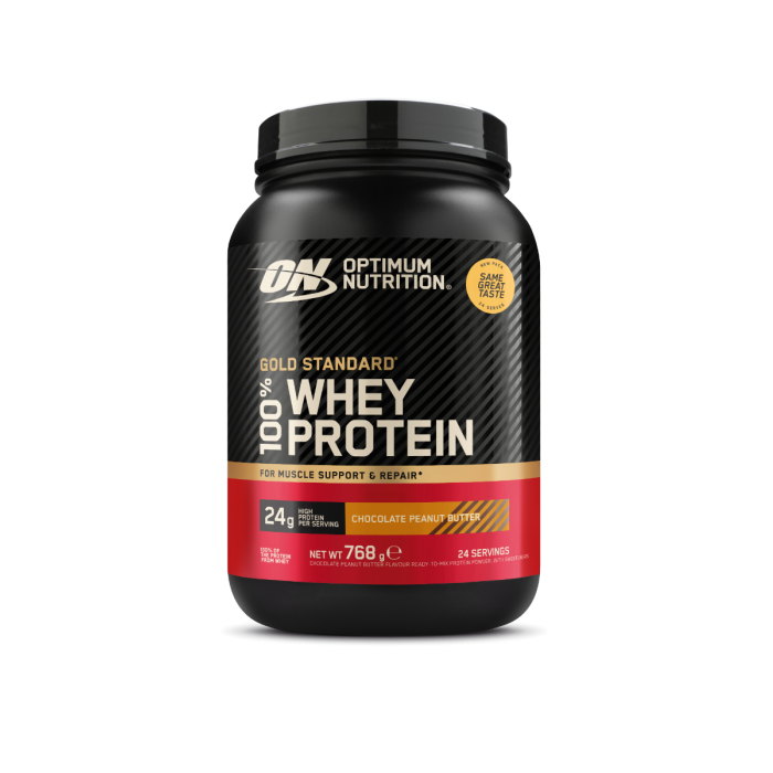 100% Whey Gold Standard - Optimum Nutrition 450 g - bogat în ciocolată
