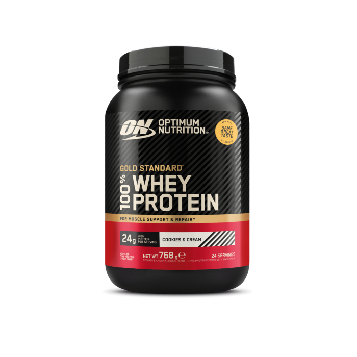 100% Whey Gold Standard - Optimum Nutrition 450 g - bogat în ciocolată