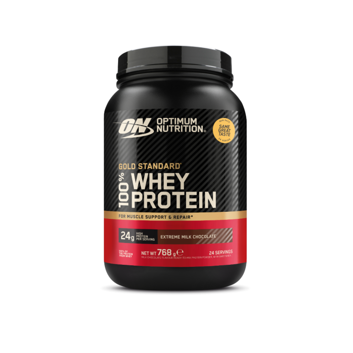100% Whey Gold Standard - Optimum Nutrition 450 g - bogat în ciocolată