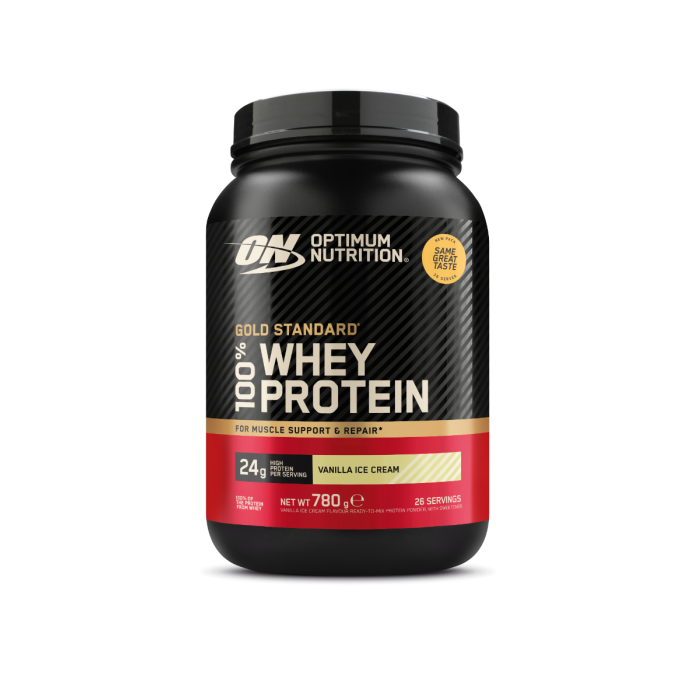 100% Whey Gold Standard - Optimum Nutrition 450 g - bogat în ciocolată