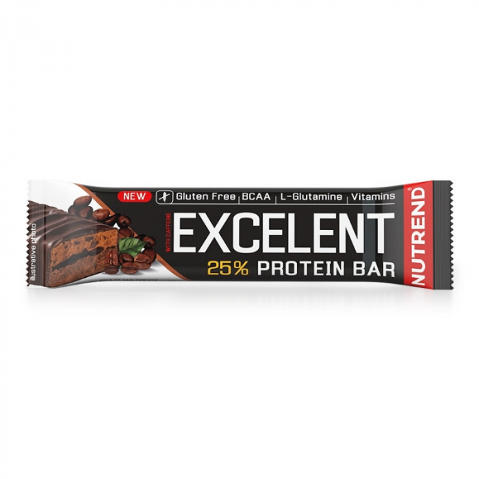 Baton proteic Excelent with Caffeine 85 g - Nutrend