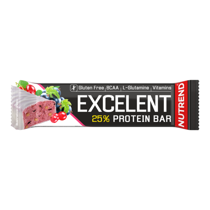 Baton proteic Excelent 85 g - Nutrend 85 g - lime-papaya