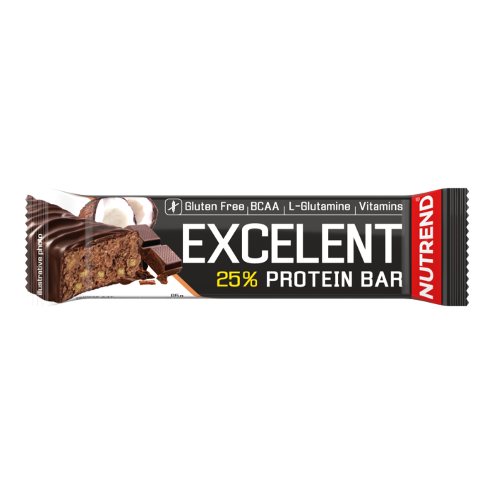 Baton proteic Excelent 85 g - Nutrend 85 g - lime-papaya