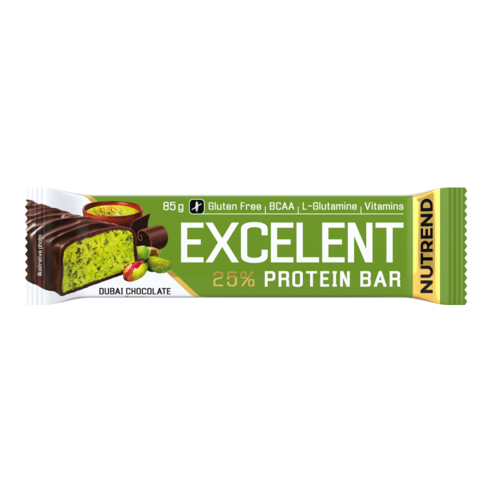 Baton proteic Excelent 85 g - Nutrend 85 g - lime-papaya