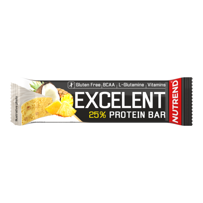 Baton proteic Excelent 85 g - Nutrend 85 g - lime-papaya