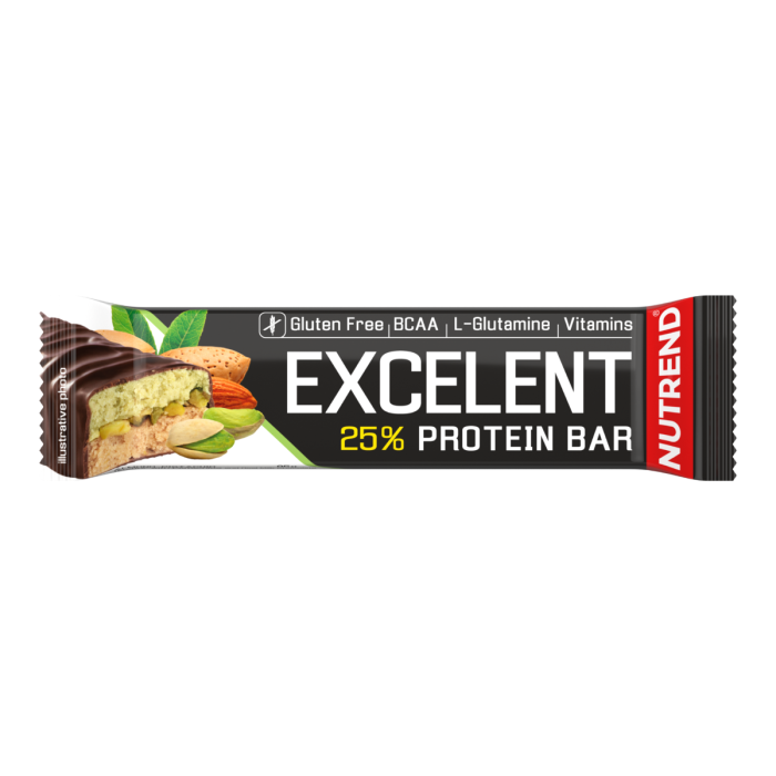 Baton proteic Excelent 85 g - Nutrend 85 g - lime-papaya