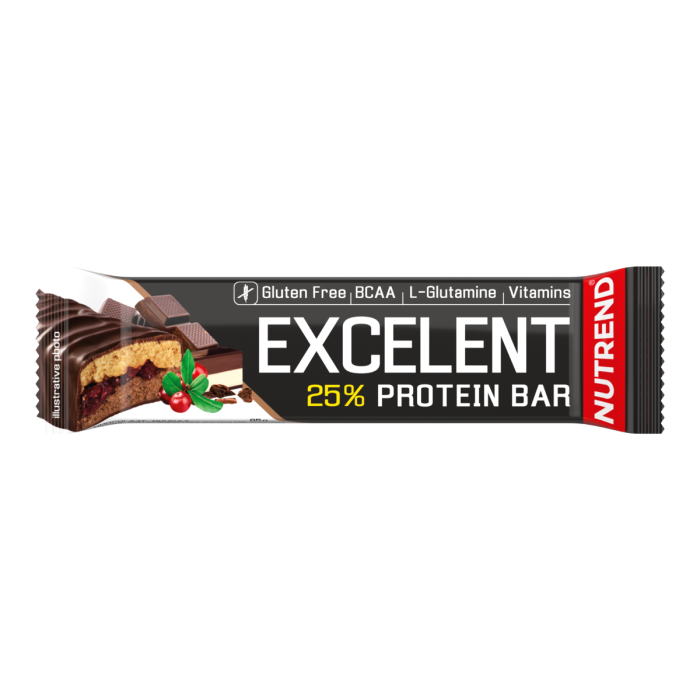 Baton proteic Excelent 85 g - Nutrend 85 g - lime-papaya