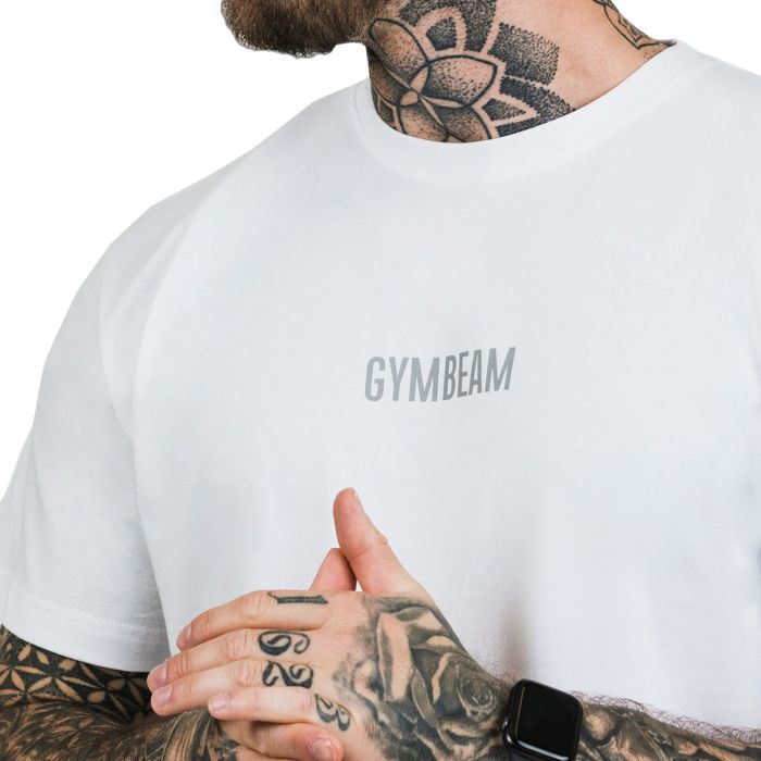 Tricou FIT White - GymBeam L