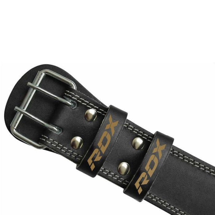 Centură fitness 6“ Leather Black/Gold - RDX Sports L