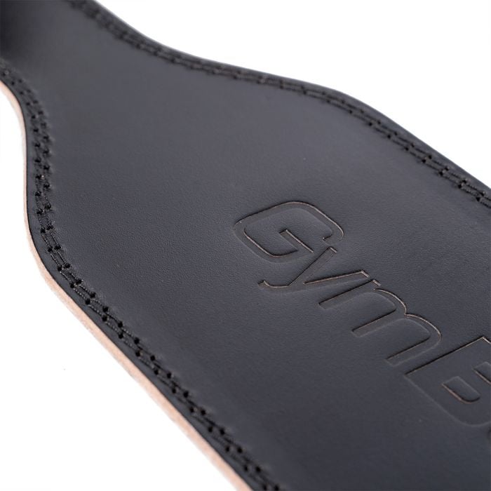 Centură fitness din piele Black - GymBeam M