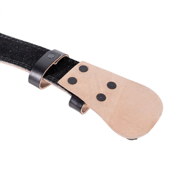 Centură fitness din piele Black - GymBeam M