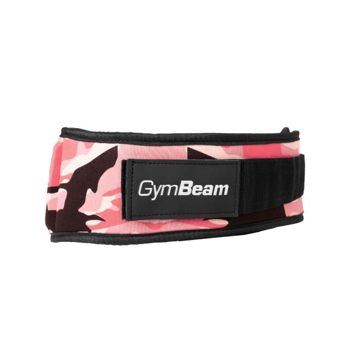 Centura de fitness pentru femei Pink Camo - GymBeam S
