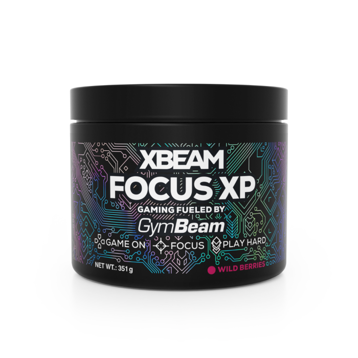 XBEAM Focus XP - GymBeam 351 g - fructe de pădure