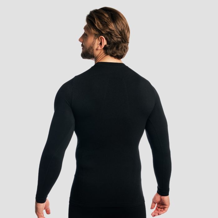 Tricou cu mânecă lungă Fuse Black - GymBeam M