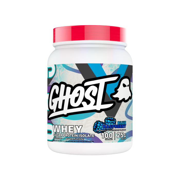 Clear Whey - Ghost 640 g - pepene roșu - căpșuni