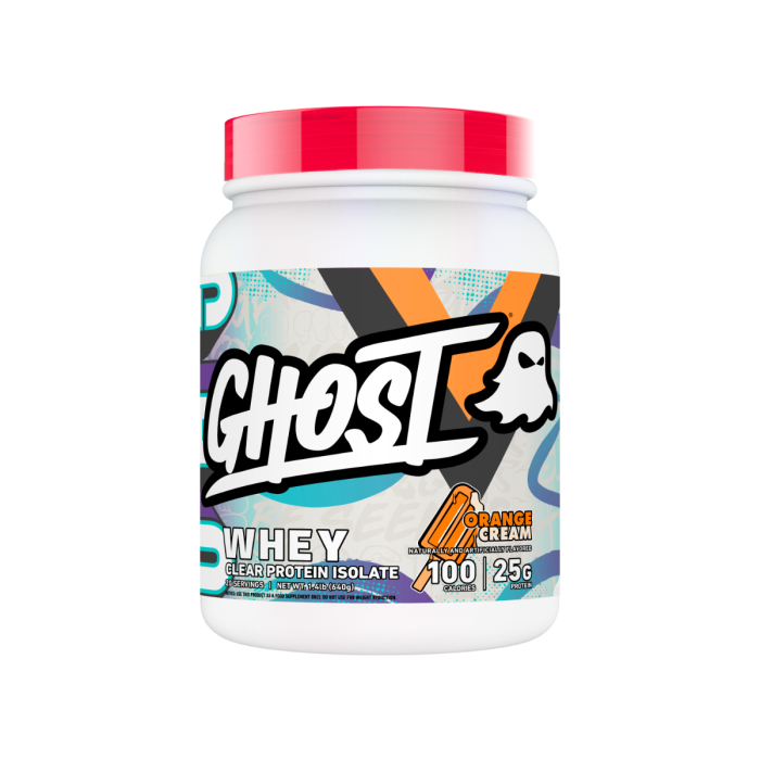 Clear Whey - Ghost 640 g - pepene roșu - căpșuni