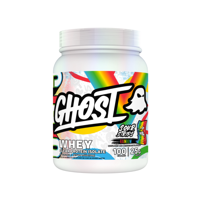 Clear Whey - Ghost 640 g - pepene roșu - căpșuni