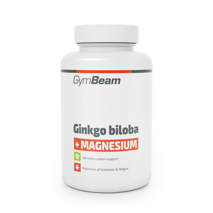 Ginkgo Biloba + Magneziu - GymBeam 90 caps.