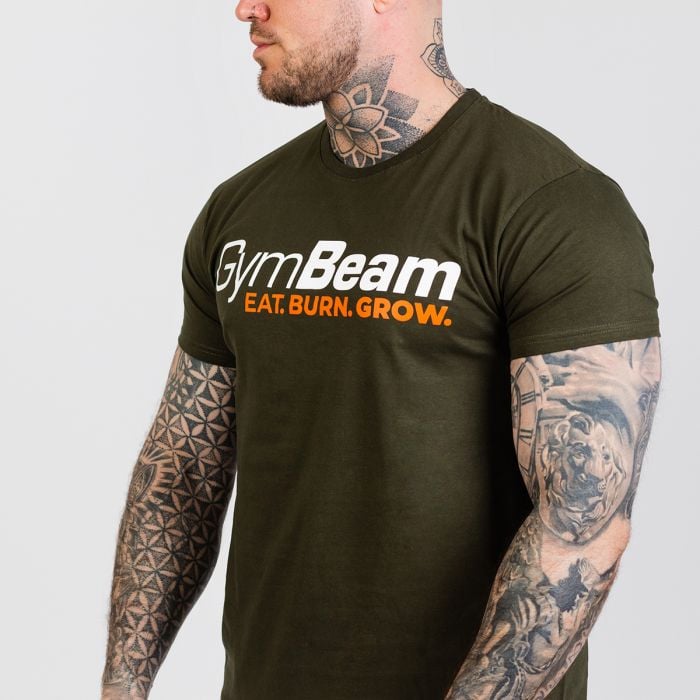 Tricou Grow Military Green - GymBeam M