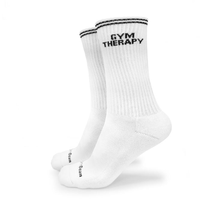 Șosete Gym Therapy White - GymBeam M