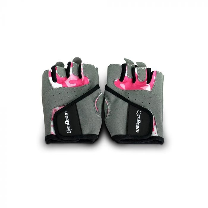 Mănuși de fitness pentru femei Camo Pink - GymBeam