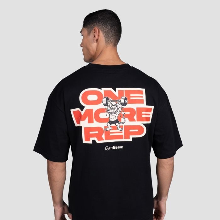 Tricou GymRat Black - GymBeam XXL