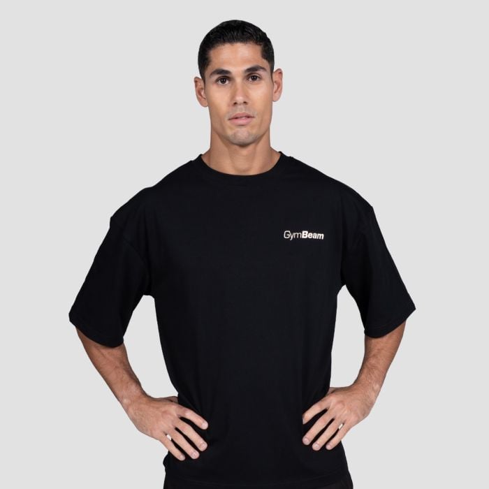 Tricou GymRat Black - GymBeam XXL