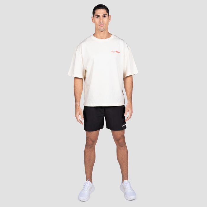 Tricou GymRat Cream - GymBeam XXL