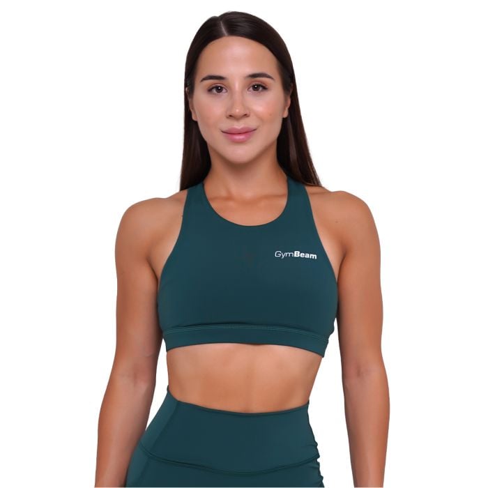 Sutien sport Ignite Dark Green - GymBeam S