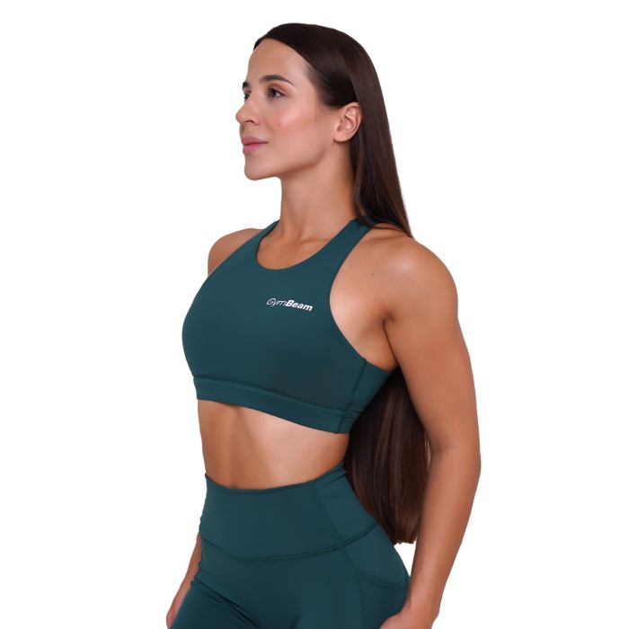 Sutien sport Ignite Dark Green - GymBeam S