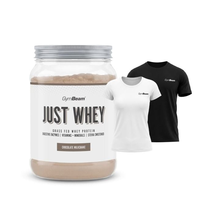Just Whey Grass-Fed Protein - GymBeam 1000 g - milkshake de ciocolată - 00