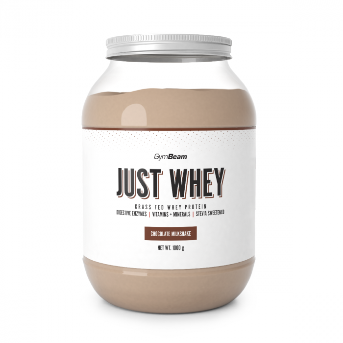 Just Whey Grass-Fed Protein - GymBeam 1000 g - milkshake de ciocolată - 00