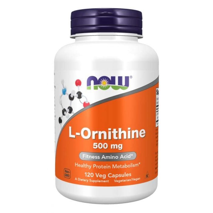 L-Ornitină 500 mg - NOW Foods