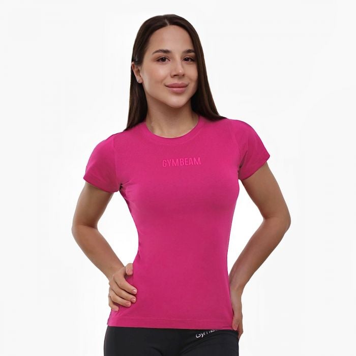 Women‘s T-shirt FIT Burgundy - GymBeam