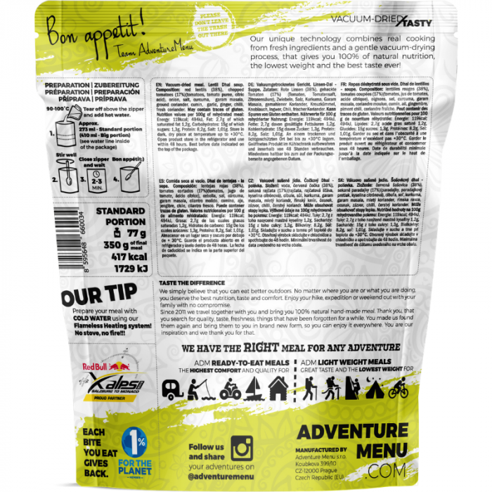 Linte Dhal - Adventure Menu 77 g