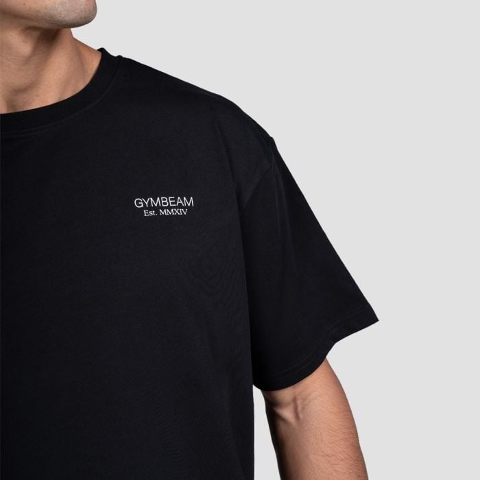 Tricou Lifting Heavy Black - GymBeam XL