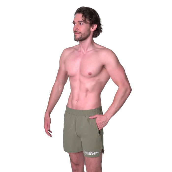 Pantaloni scurți Light Essence Green - GymBeam XXL