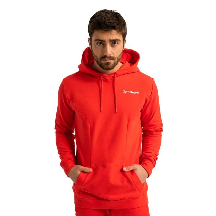 Hanorac Limitless Hoodie Hot Red - GymBeam XXL