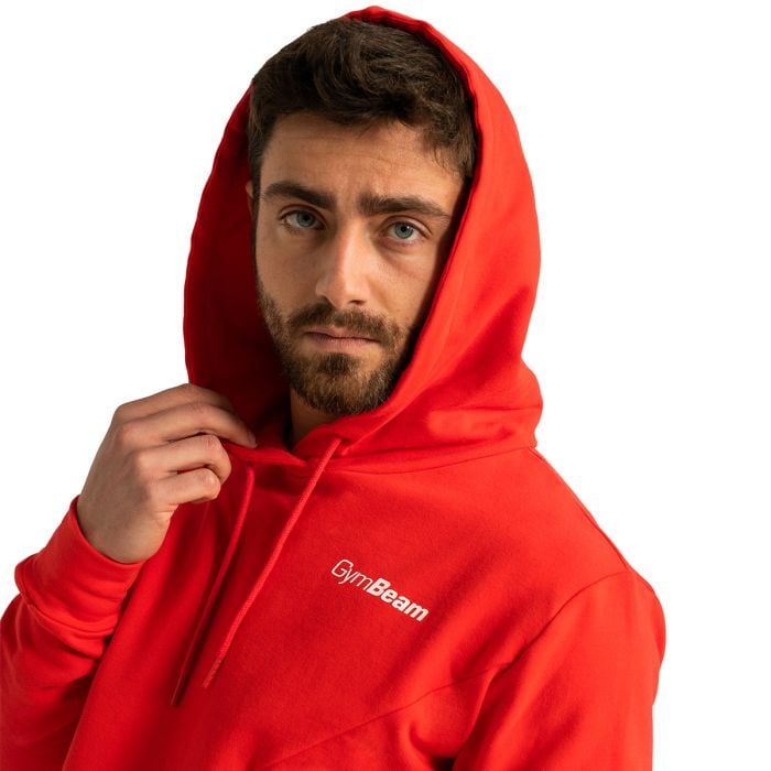 Hanorac Limitless Hoodie Hot Red - GymBeam XXL