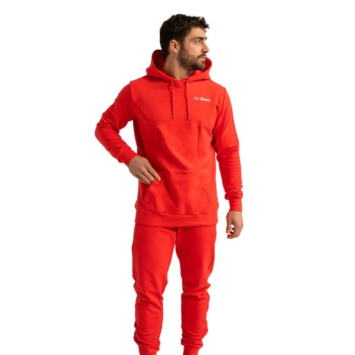 Hanorac Limitless Hoodie Hot Red - GymBeam XXL