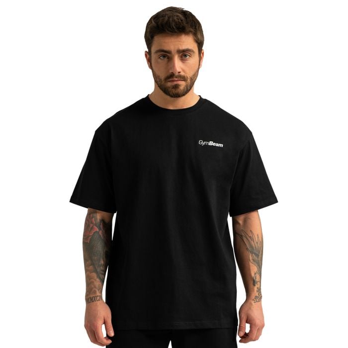 Tricou Oversized Limitless Black - GymBeam L