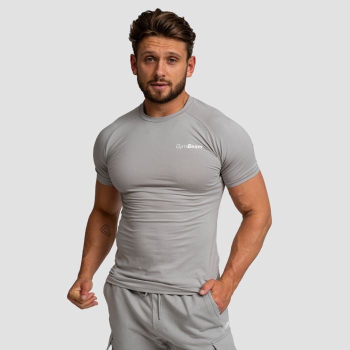 Tricou Fitted TRN Grey - GymBeam L
