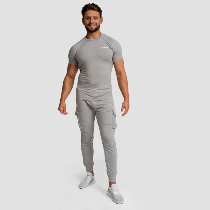 Tricou Fitted TRN Grey - GymBeam L