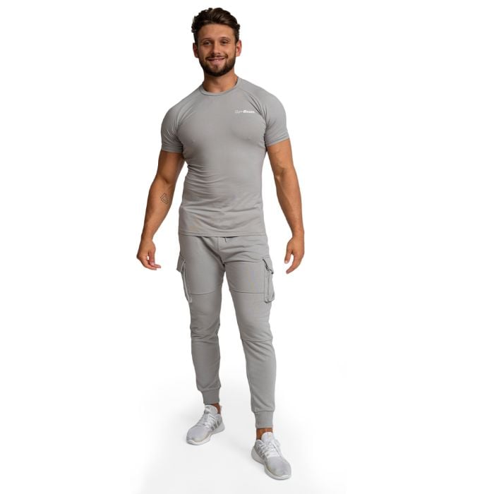 Tricou Fitted TRN Grey - GymBeam L