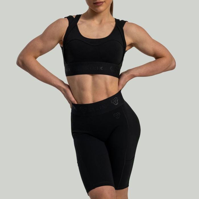 Pantaloni scurți pentru femei Biker Lunar Black - STRIX S