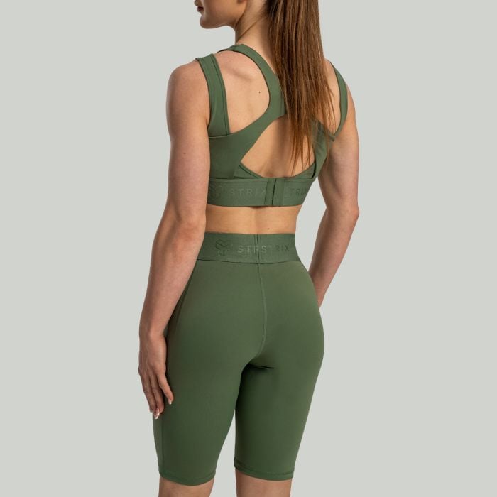 Pantaloni scurți pentru femei Biker Lunar Cedar Green - STRIX M