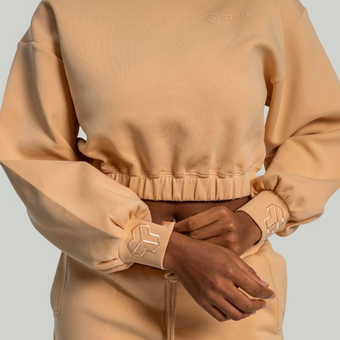 Hanorac pentru femei Lunar Cropped Sandshell - STRIX L