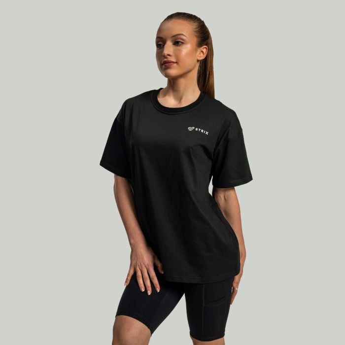 Tricou pentru femei Lunar Oversized Black - STRIX M
