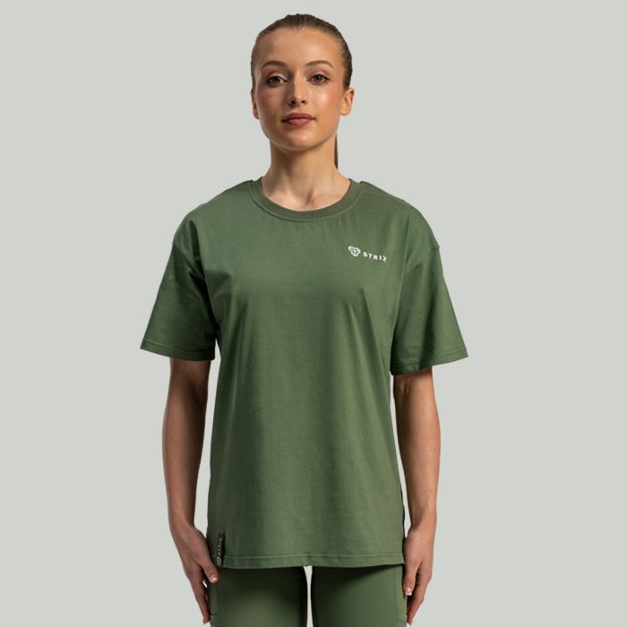 Tricou pentru femei Lunar Oversized Cedar Green - STRIX
